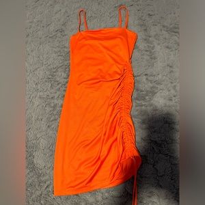 Drawstring Ruched Cami Dress